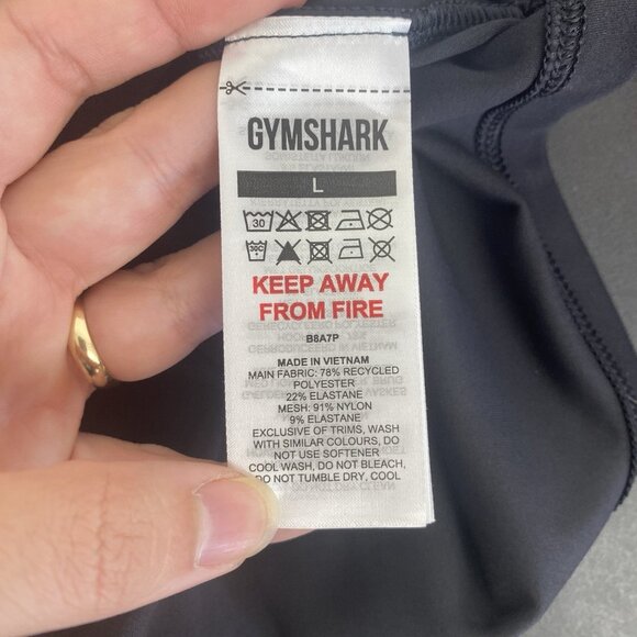 Gymshark Women's Everyday Shelf Cami Tank Top Size L Black Racerback Athletic - Picture 3 of 7